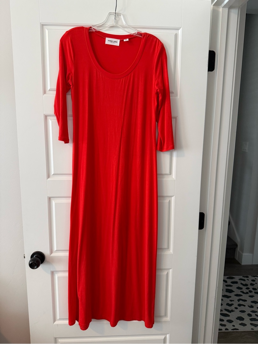 Woman Within Red Scoop-Neck Maxi Dress